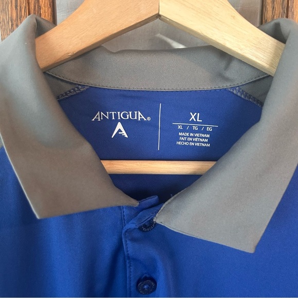 Antigua Men's Blue and Gray Cubs Polo Shirt size XL - Picture 3 of 6